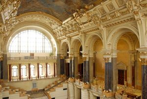 Staircase of Museum of Ethnography in Budapest